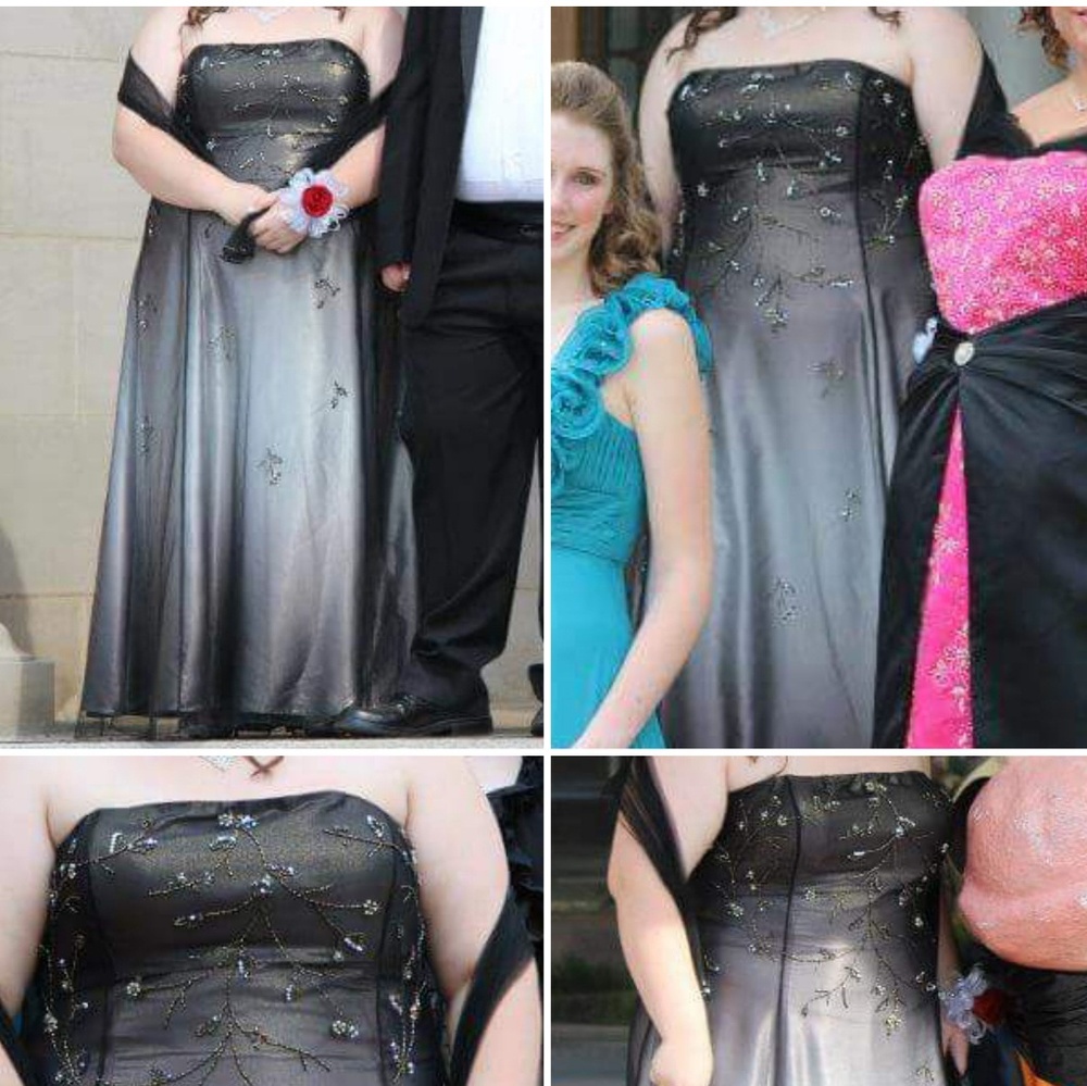 Plus Size Beaded Prom Dress